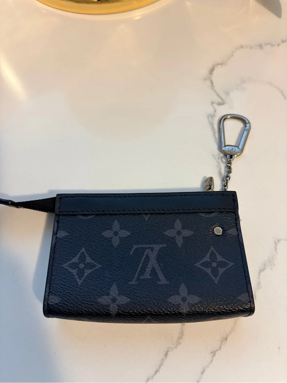 Louis Vuitton Black Monogram Card Case with Metal Clip - Picture 3 of 5